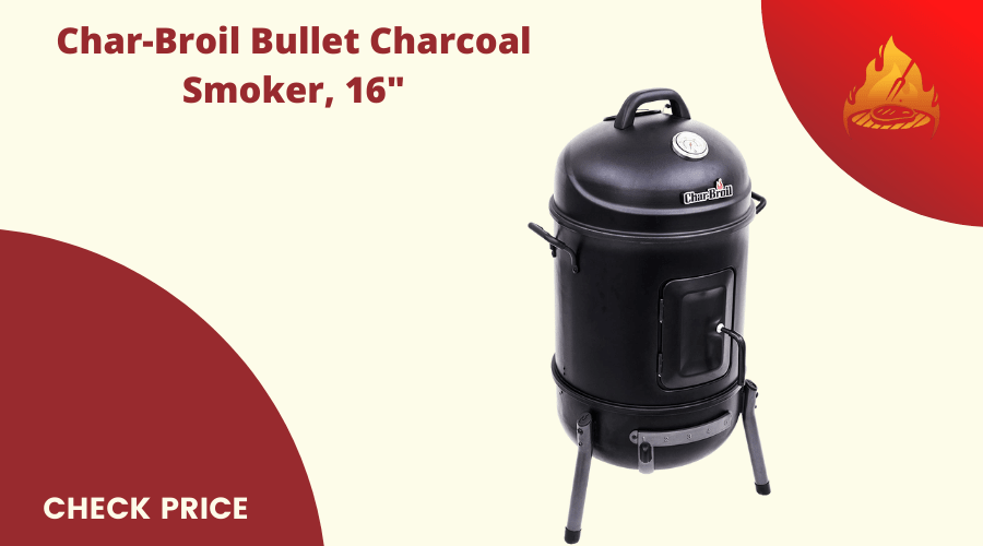 Char-Broil Bullet Charcoal Smoker, 16"