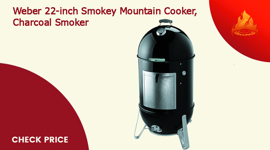 Weber 22-inch Smokey Mountain Cooker, Charcoal Smoker
