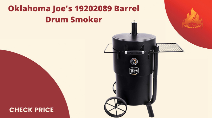 Oklahoma Joe's 19202089 Barrel Drum Smoker, Black