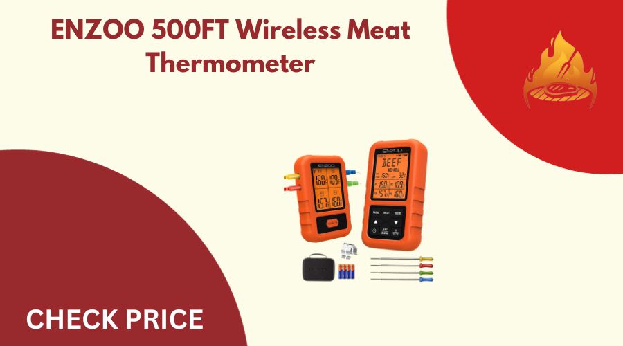 ENZOO 500FT Wireless Meat Thermometer