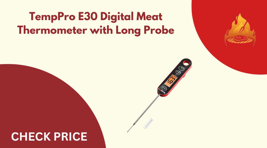 TempPro E30 Digital Meat Thermometer with Long Probe